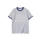 White Gray Navy Blue Edge