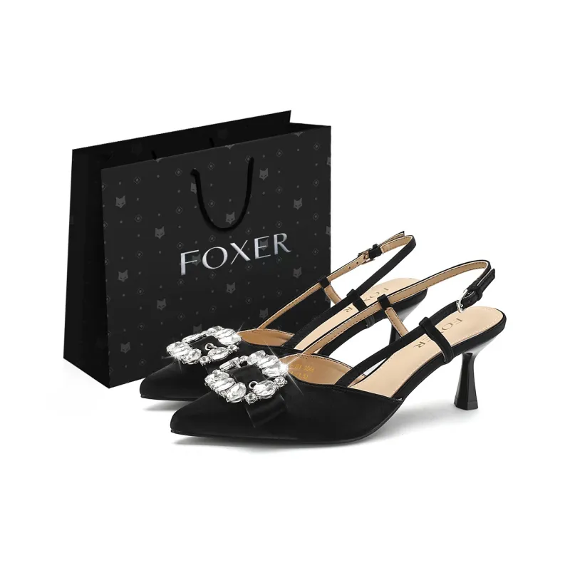 FOXER High Heels Women's Black/Beige/Light Green-0