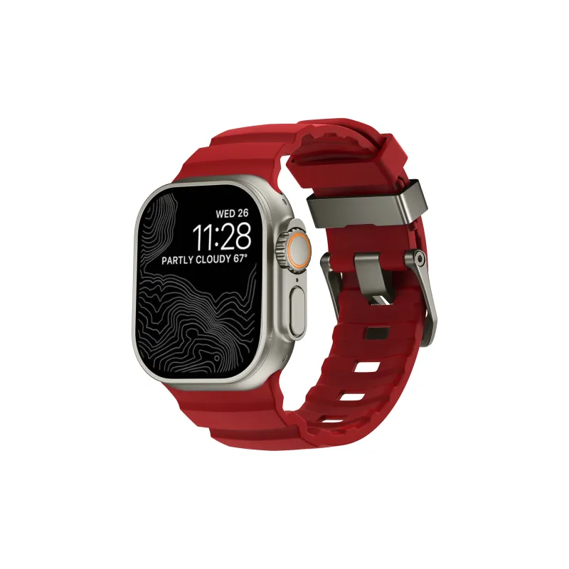 KVZUVUU Apple Compatibility Watch Band Silicone Material-8