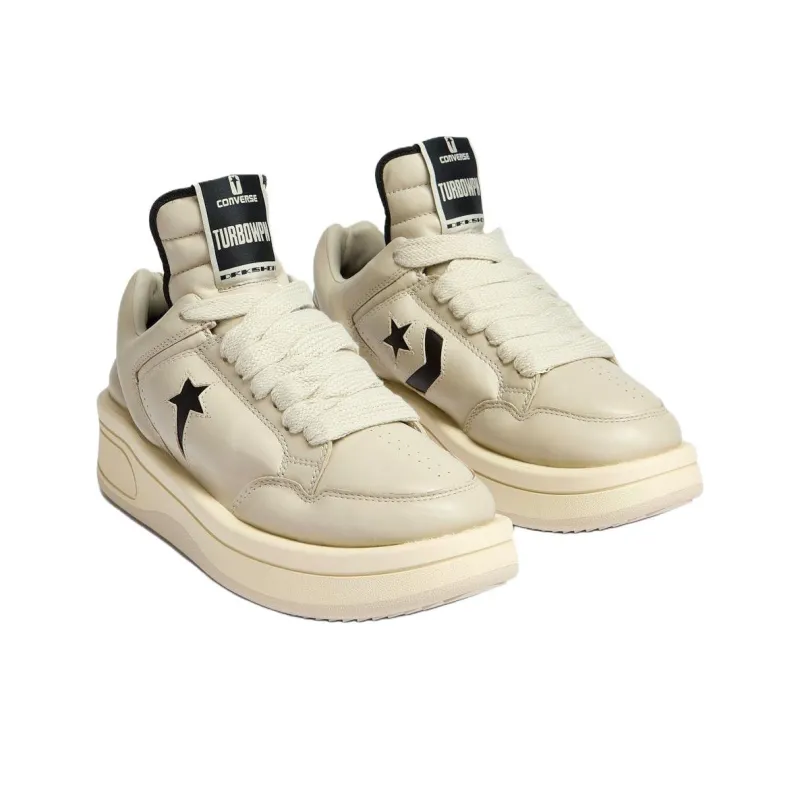 Converse x Rick Owens DRKSHDW Converse X DRKSHDW TURBOWPN Low Top Casual Shoes Unisex Beige-4