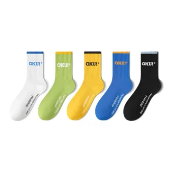 LUOLIAN Mid Calf Socks Men's 5 Pack