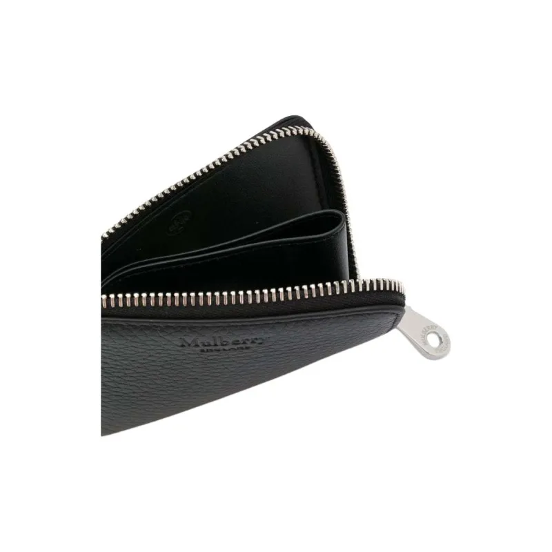 Mulberry Calfskin Wallet Men's Black-2