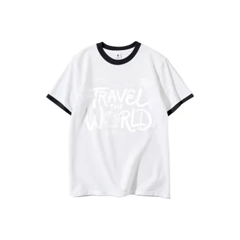 FAIRWHALE Drop Shoulder Sleeve T Shirt Women's