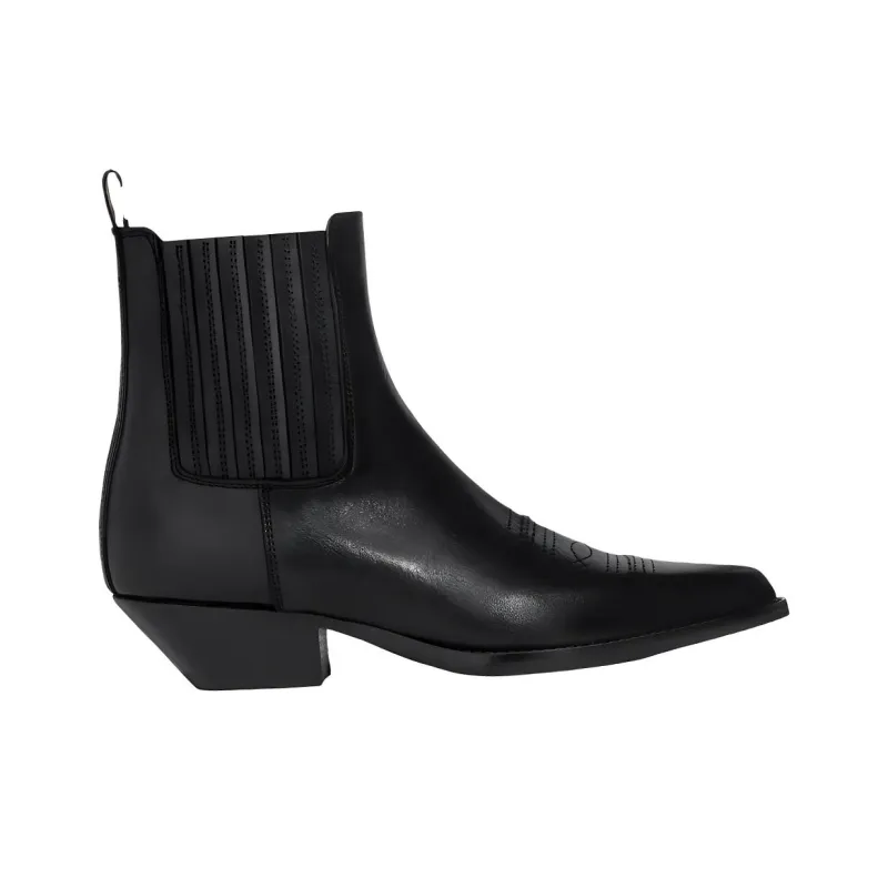 SONORA BOOTS Hidalgo Short Chelsea Boots 3.5cm Women's Black-1