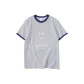 White Gray Navy Blue Edge