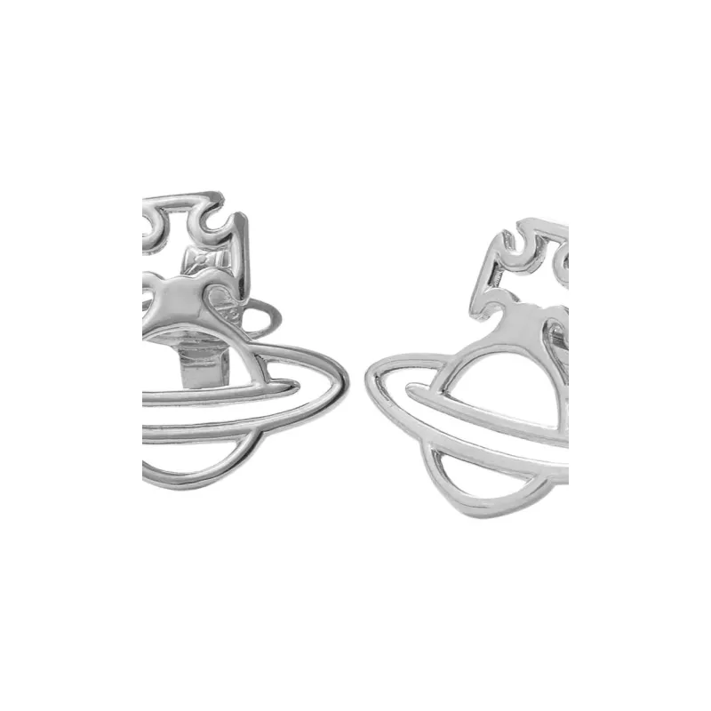 Vivienne Westwood Brass Earrings Women's Silver-2