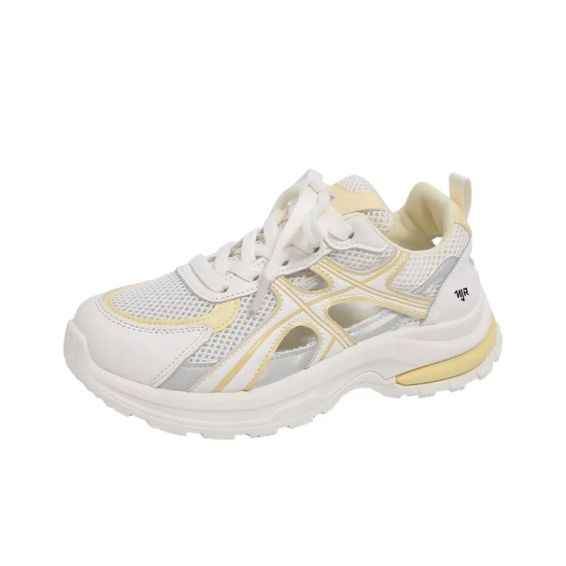 NANJIREN Abrasion Resistant Coverage Support Lightweight Low Top Chunky Sneakers Women's-4