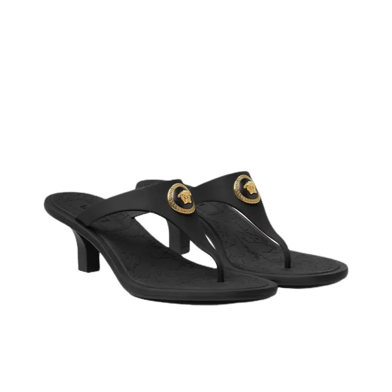 VERSACE Flip Flops Women's Black-2