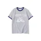 White Gray Navy Blue Edge
