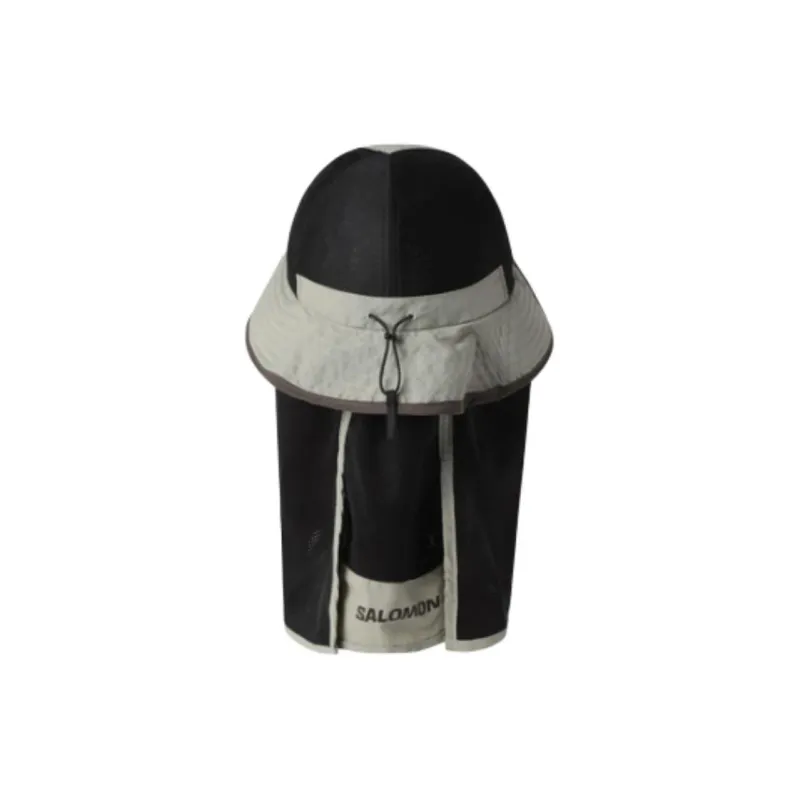 SALOMON Nylon Bucket Hats Unisex Beige-1