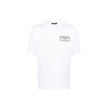 BALMAIN Polo Shirts Men White