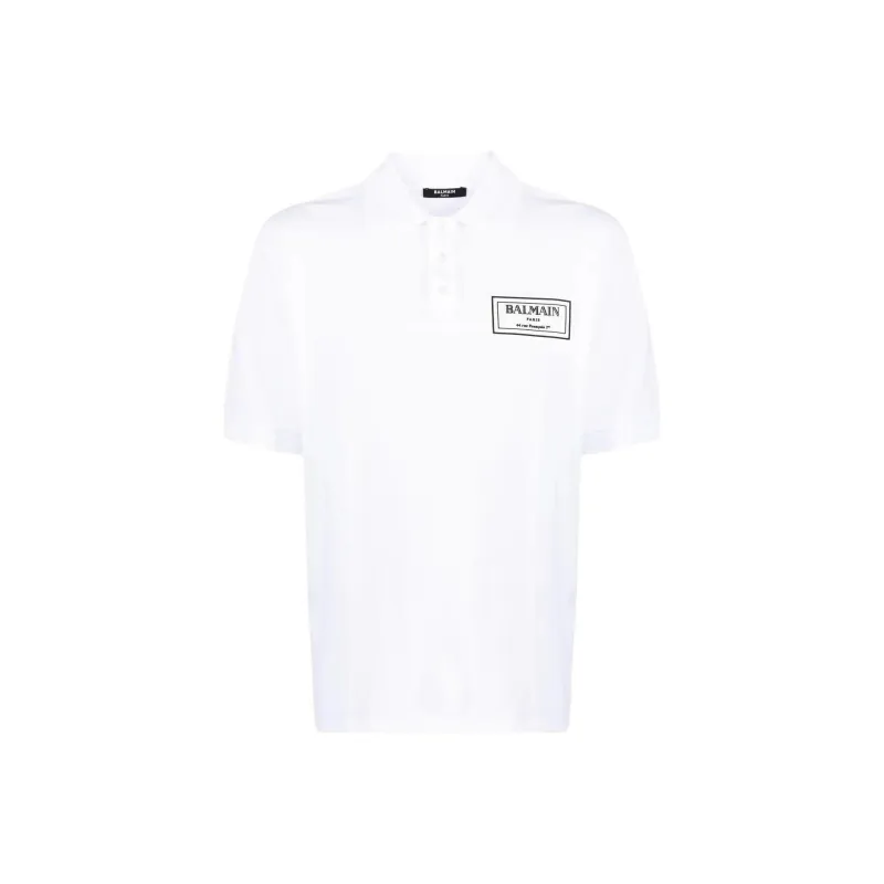 BALMAIN Polo Shirts Men White-0