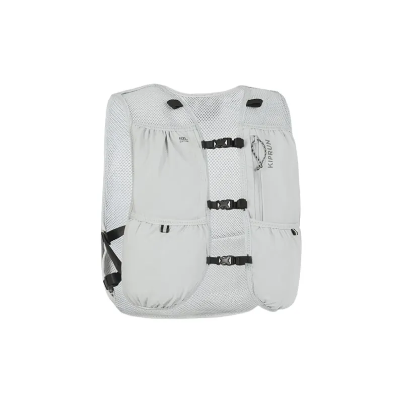 DECATHLON Polyester Water Bottle Backpack Unisex Silver Gray-0