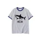 White Gray Navy Blue Edge