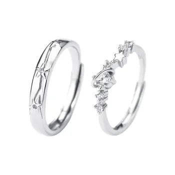 PISHUSHU 925 Sterling Silver Rings Unisex