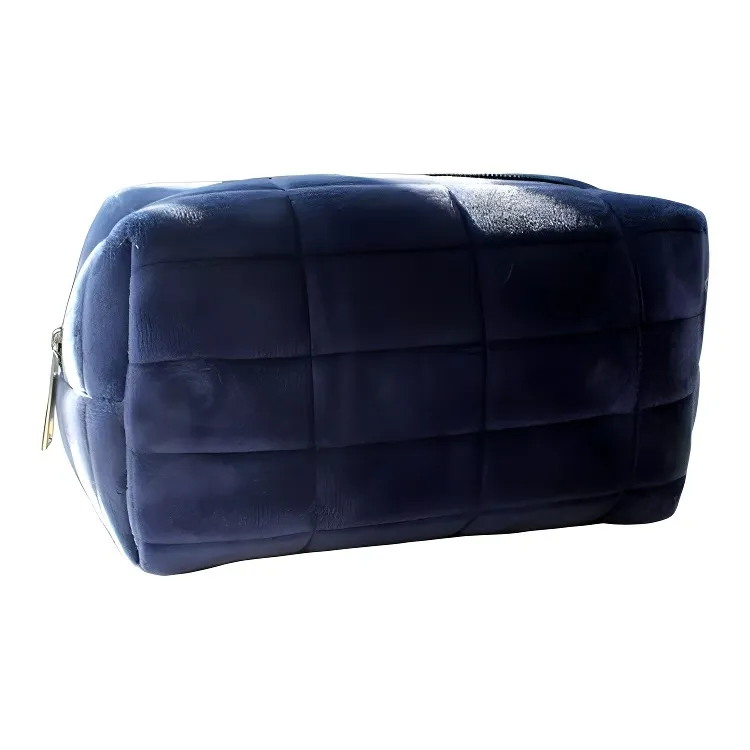CUCX Flannelette Unzipped Pillow Makeup Bag Portable-8