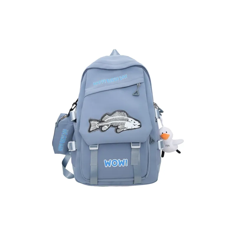 Yalu Nylon Backpack Unisex Multicolor-9