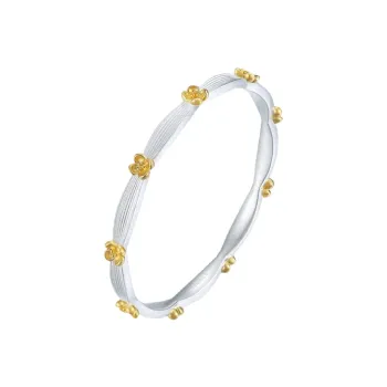YINI 999 Fine Silver Bangles Women's