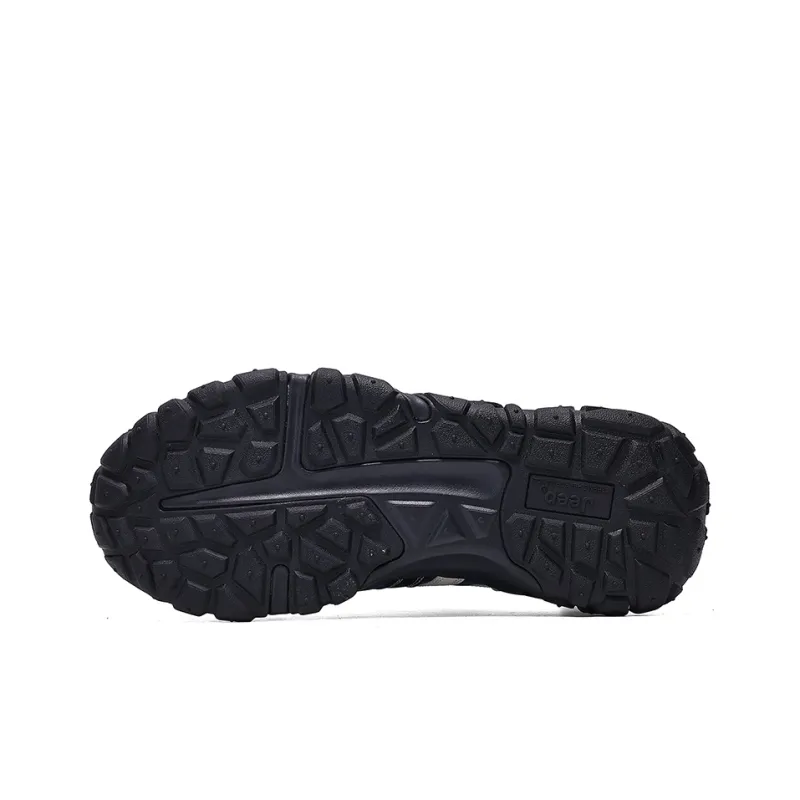 Jeep Low Top Hiking Shoes Men's Black Blue-4