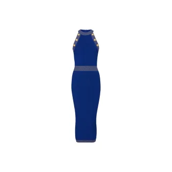 BALMAIN Sleeveless Dresses Women's Blue