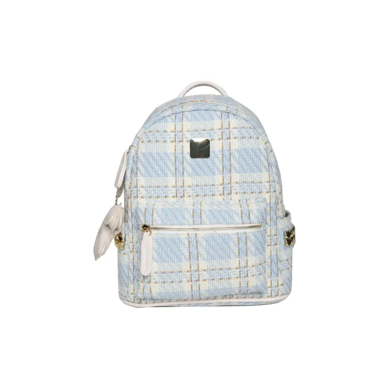 Yalu PU Backpack Regular Women's Black/Blue-6