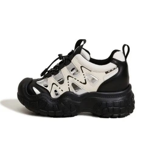 Milan Love Song Cushioning, Slip Resistant, And Abrasion Resistant Low Top Chunky Sneakers Women's