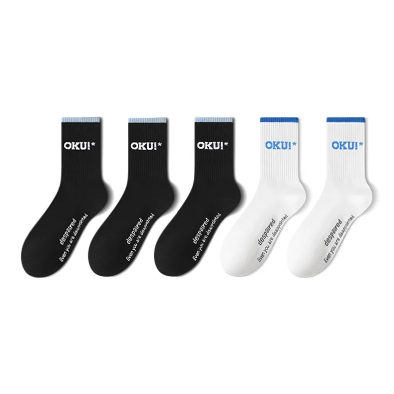 LUOLIAN Mid Calf Socks Men's 5 Pack-7