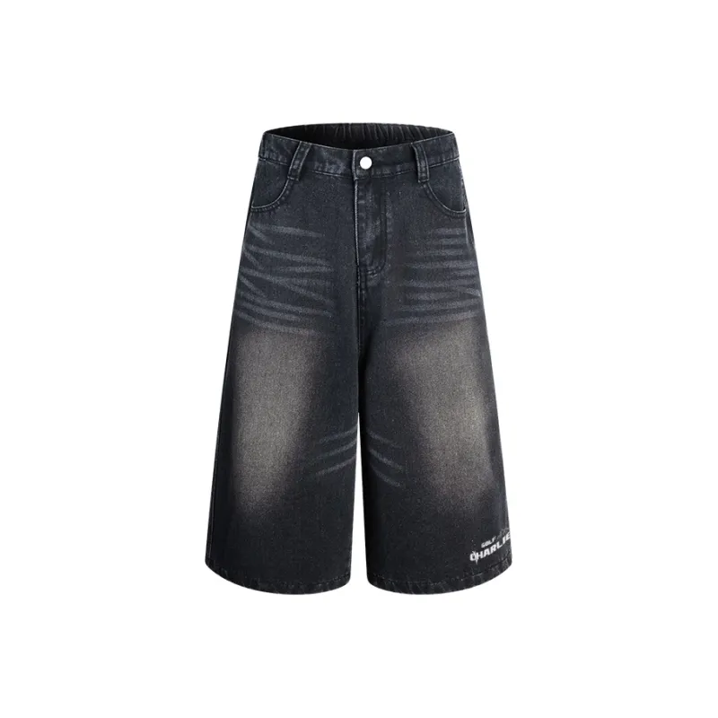 CHARLIE GOLF Denim Shorts Unisex-4