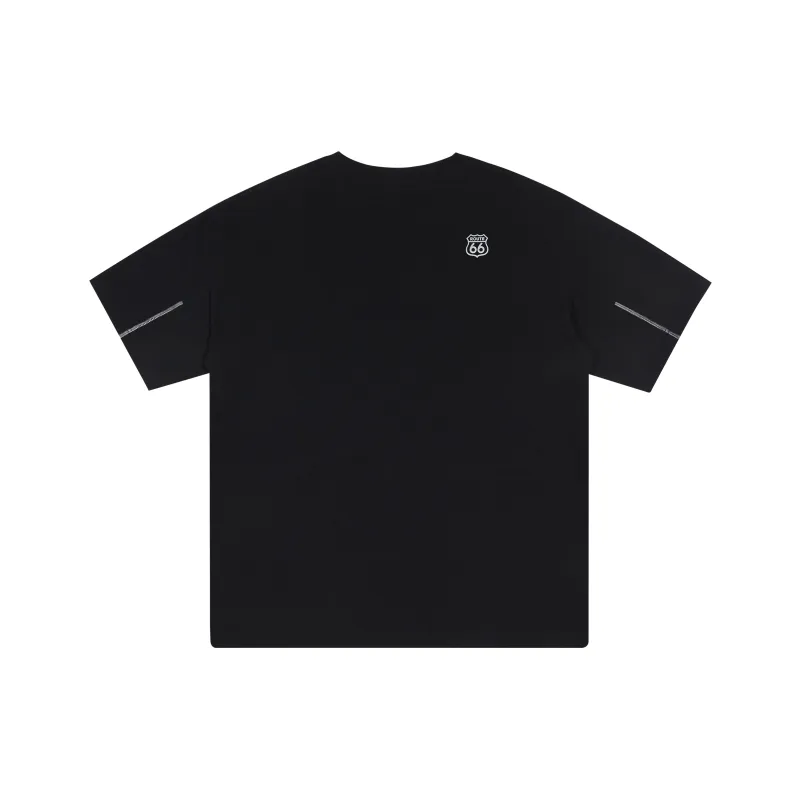66/ROUTE 66 T Shirts Unisex Black-1