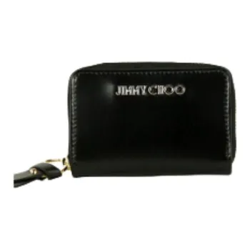 Jimmy Choo Leather Wallet Women's Black