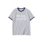 White Gray Navy Blue Edge