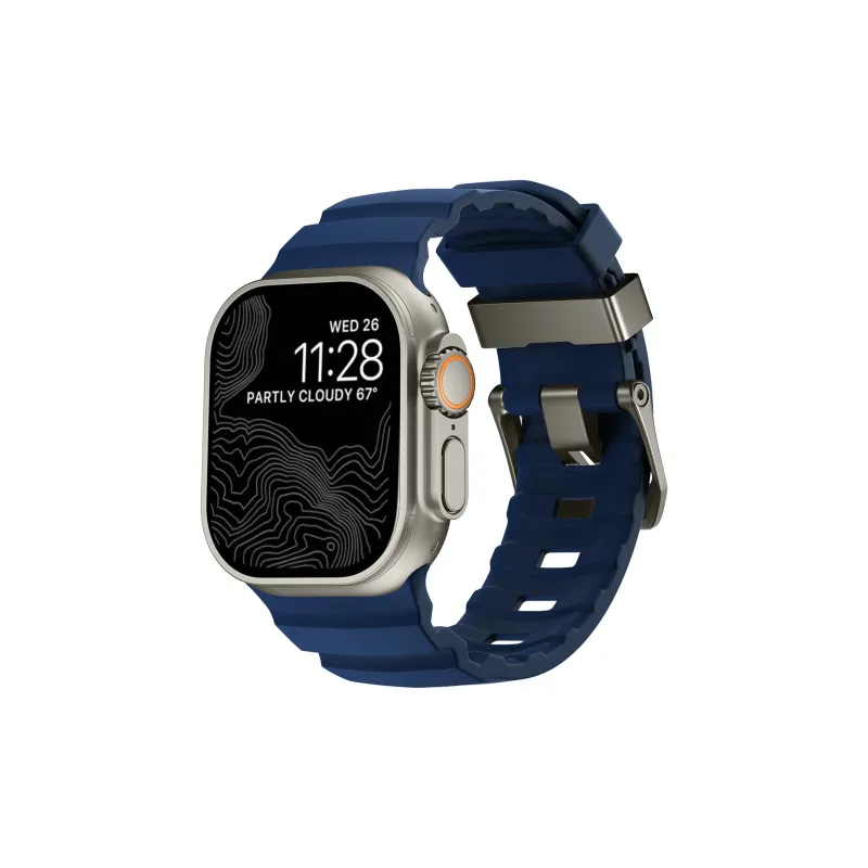 KVZUVUU Apple Compatibility Watch Band Silicone Material-4