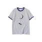 White Gray Navy Blue Edge