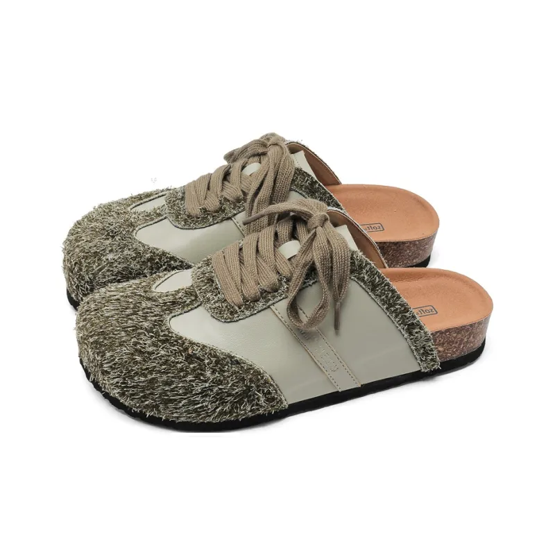 KUNGFUDEER Rubber Sole Slip Resistant Closed Toe Slippers Unisex-6