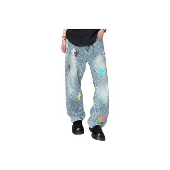 PANDA ADEVIL Jeans Unisex Light Blue