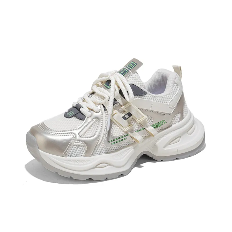 RENBEN Height Increasing Slip Resistant Low Top Chunky Sneakers Women's-1