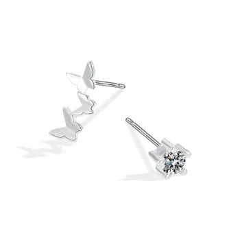 ETAHLOVE Sterling Silver Stud Earrings Women's