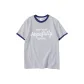 White Gray Navy Blue Edge