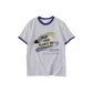 White Gray Navy Blue Edge