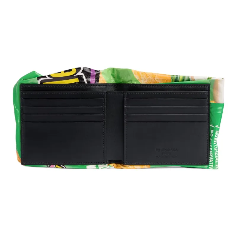 Balenciaga Calfskin Wallet Men's Green-2