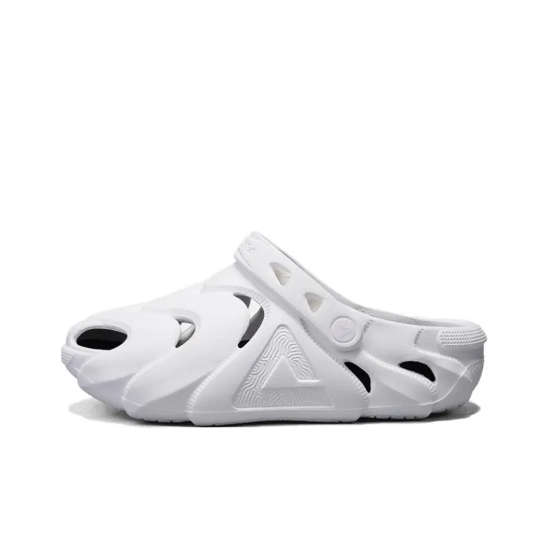 PEAK Pole Hole Shoes Clogs Men's Super Light White Black-0