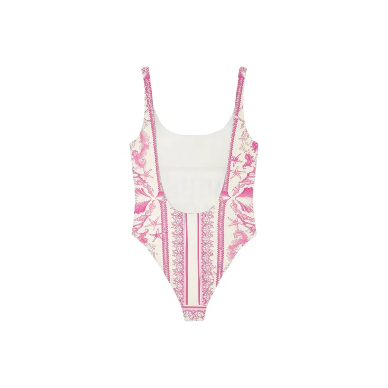 VERSACE Barocco One piece Swimsuit Women's Pink-1