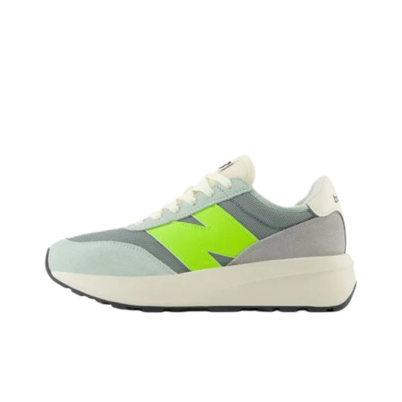 New Balance 370 Anti Slip Wear Resistant Low Top Running Shoes Women's Gray Green-0
