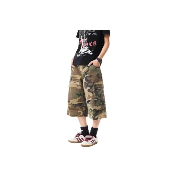 Imcrasy Denim Shorts Unisex Camouflage
