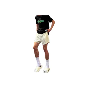 PVPVPV Casual Shorts Unisex White Heather Gray