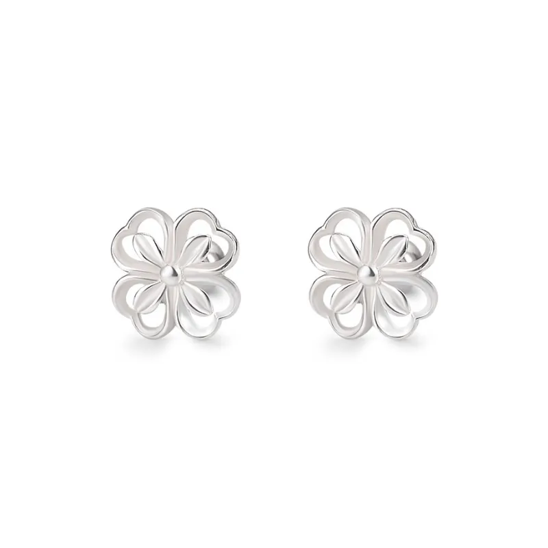 Zocai S999 Fine Silver Stud Earrings Women's-0