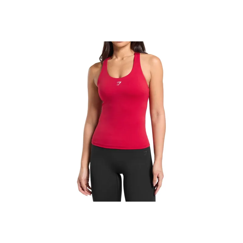 GYMSHARK Everyday Racer Back Tank With Shelf Sport Vests Women's-8