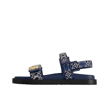 LOUIS VUITTON Sunset Comfort Beach Sandals Women's Blue