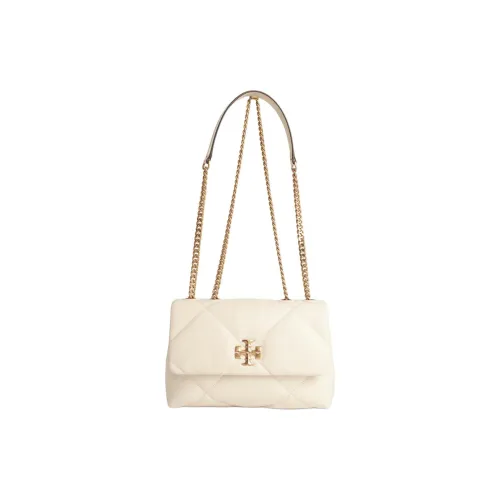 TORY BURCH Kira Nappa Leather Crossbody Bag, Shoulder Bag Trumpets Women's Warm White