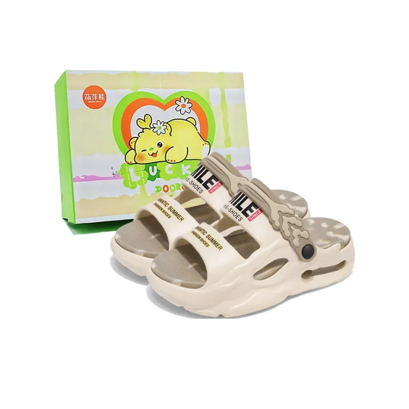 Budding Bear EVA Slip Resistant Odor Resistant Abrasion Resistant Slide Slippers Unisex Box-10